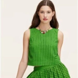 kate spade new york x Target Women's Eyelet Shell Tank Top Green